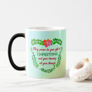 MUG MAGIQUE PEUT-ÊTRE QUE LA PAIX SOIT VOTRE CADEAU À NOËL