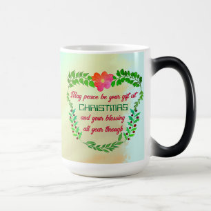 MUG MAGIQUE PEUT-ÊTRE QUE LA PAIX SOIT VOTRE CADEAU À NOËL