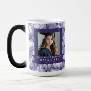 Mug Magique Pharmacien certifié avec impression de tulipe colo