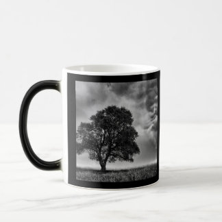 Mug Magique Photo d'arbre et de ciel en N&B