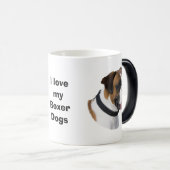 Mug Magique Photo de portrait de chien de boxeur (Devant droit)