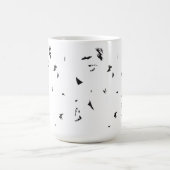 Mug Magique photo en noir et blanc d'un troupeau d'oiseaux (Centre)