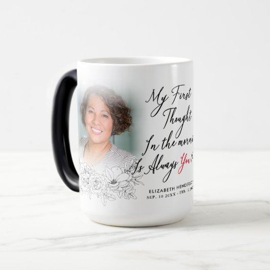 Mug Magique Photo In Love Memory (Devant gauche)