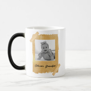Mug Magique Photo personnalisée du visage de bébé pour grand-p