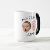 Mug Magique Photo personnelle du visage Mug, cadeau de la fête (Devant droit)