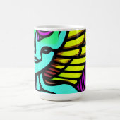 Mug Magique Phycodelic du visage alien (Centre)