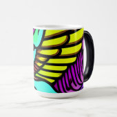 Mug Magique Phycodelic du visage alien (Devant droit)