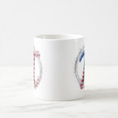 Mug Magique Pi rouge, blanc et bleu (Centre)