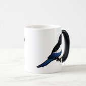 Mug Magique pie Noir-affichée (Devant droit)