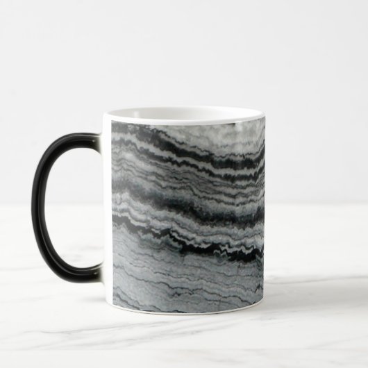 Mug Magique Pierre de gemme naturelle noir blanc agneau pierre (Gauche)
