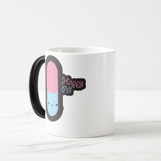 Mug Magique Pilule heureuse (Devant gauche)