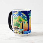 MUG MAGIQUE PINEAPPLE ON THE BEACH (Devant gauche)