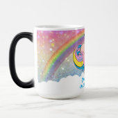 Mug Magique Pink Ombre Unicorn arc-en-ciel violet Parties scin (Gauche)