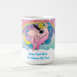 Mug Magique Pink Ombre Unicorn arc-en-ciel violet Parties scin