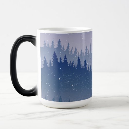 Mug Magique Pins de lavande hiver Noël merveilleux re (Gauche)