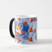 Mug Magique Pizza de Chien de Corgi (Devant gauche)
