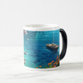 Mug Magique Plage en Grèce (Devant droit)
