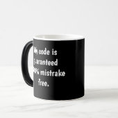 Mug Magique Plaisanterie drôle d'ordinateur de citation de (Devant gauche)