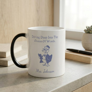 Mug Magique Plongeant profondément dans l'océan des mots Conce