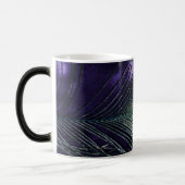 Mug Magique Plume pourpre impressionnante de paon (Gauche)