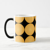 Mug Magique Pointe Polka Jaune Design Moderne (Gauche)