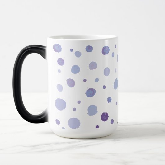 Mug Magique pois peint à la main (Gauche)