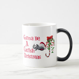 Mug Magique Poisson-chat drôle de pêche d'humour de pêche de