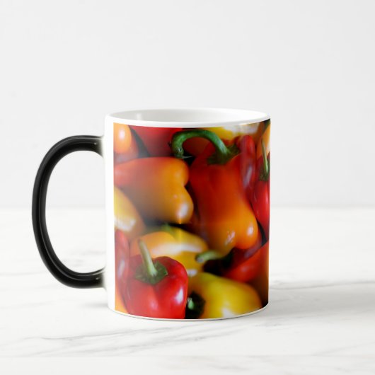 Mug Magique Poivrons rouges et jaunes (Gauche)