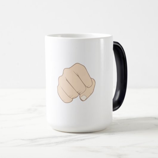 Mug Magique Pompe de poing (Devant droit)