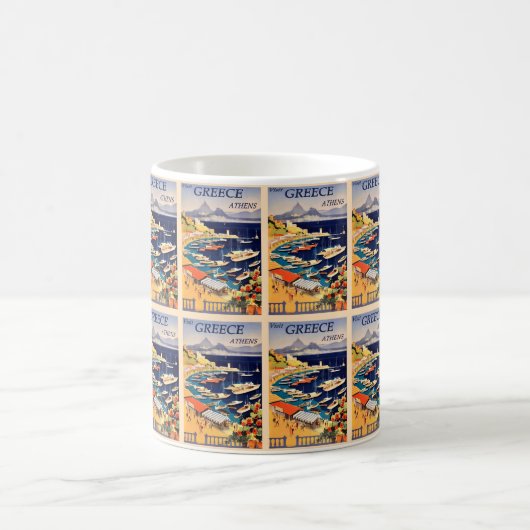 Mug Magique Port d'Athènes intime Grèce (Centre)