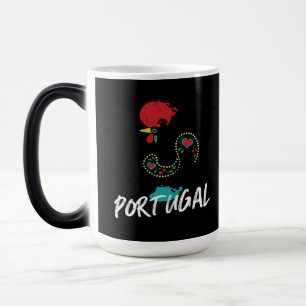 Mug Magique Portugal Barcelos coq symbole Deux Tons Café M