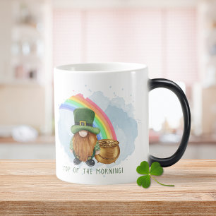 Mug Magique Pot d'or de lutin irlandais personnalisé pour la S