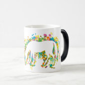 Mug Magique Poulain avec l'éclaboussure de maman (Devant droit)