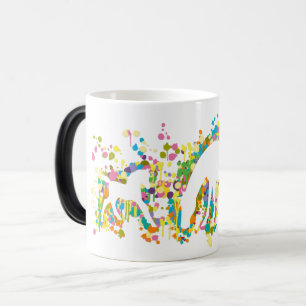 Mug Magique Poulain avec l'éclaboussure de maman