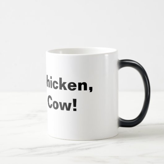 Mug Magique Poulet Brown, vache Brown ! (Droite)