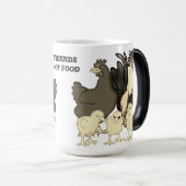 Mug Magique Poulets colorés Moderne Illustration conviviale (Devant droit)