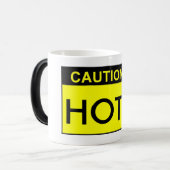 Mug Magique Précaution ! CHAUD ! (Devant gauche)