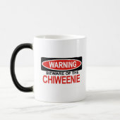 Mug Magique Prenez garde de Chiweenie (Gauche)