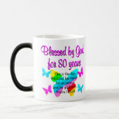 MUG MAGIQUE PRIÈRE DE 80E ANNIVERSAIRE (Gauche)