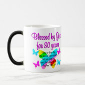MUG MAGIQUE PRIÈRE DE 80E ANNIVERSAIRE (Gauche)