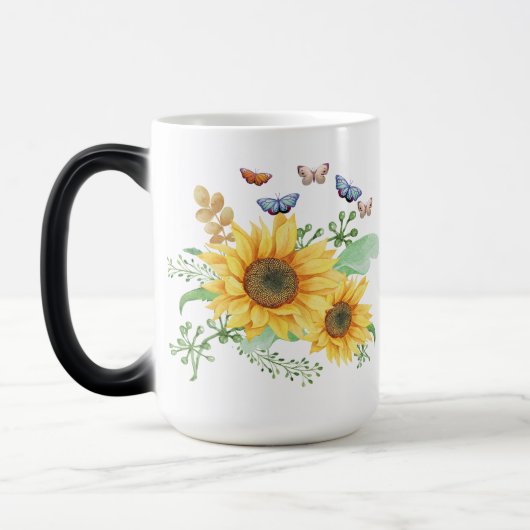 Mug Magique printemps de tournesol (Gauche)