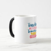 Mug Magique Professeur Cadeaux | Contact enseignant demain auj (Devant gauche)
