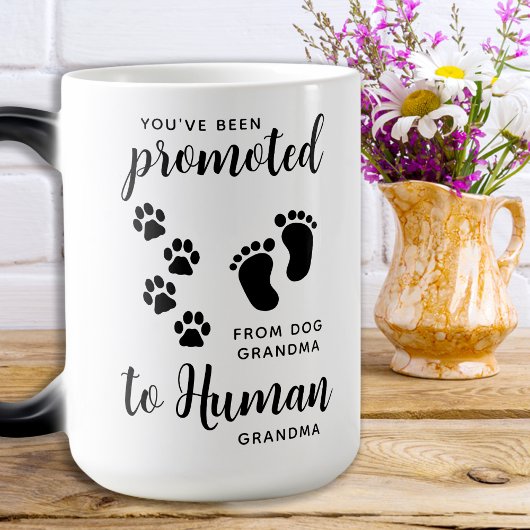 Mug Magique Promoté À Grand-Mère Personnalisé Amoureux des chi