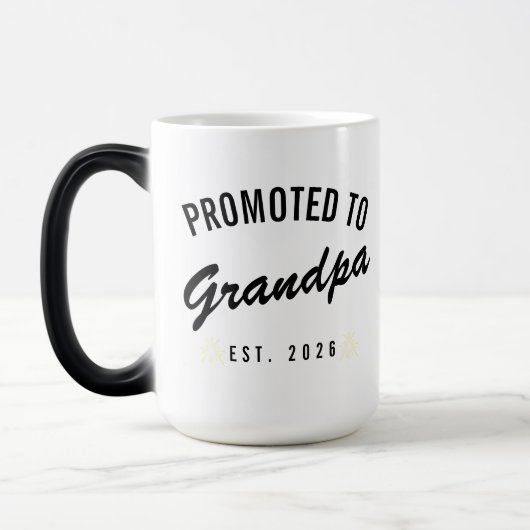 Mug Magique Promoted to Grandpa Est. 2026 (Gauche)