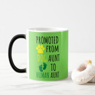 Mug Magique Promu de la tante de chien à la tante humaine