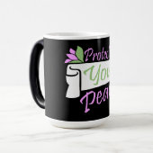 Mug Magique Protect Your Peace Mental Health Wellness Mindful (Devant gauche)