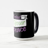 Mug Magique Protect Your Peace Mental Health Wellness Mindful (Devant droit)