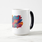 Mug Magique Proud to be American (Devant droit)