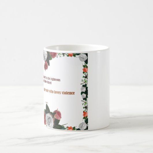 Mug Magique Psaume 11:5, No Violence (Centre)