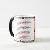 Mug Magique Psaume 11, Écriture, Verse de la Bible, (Devant gauche)
